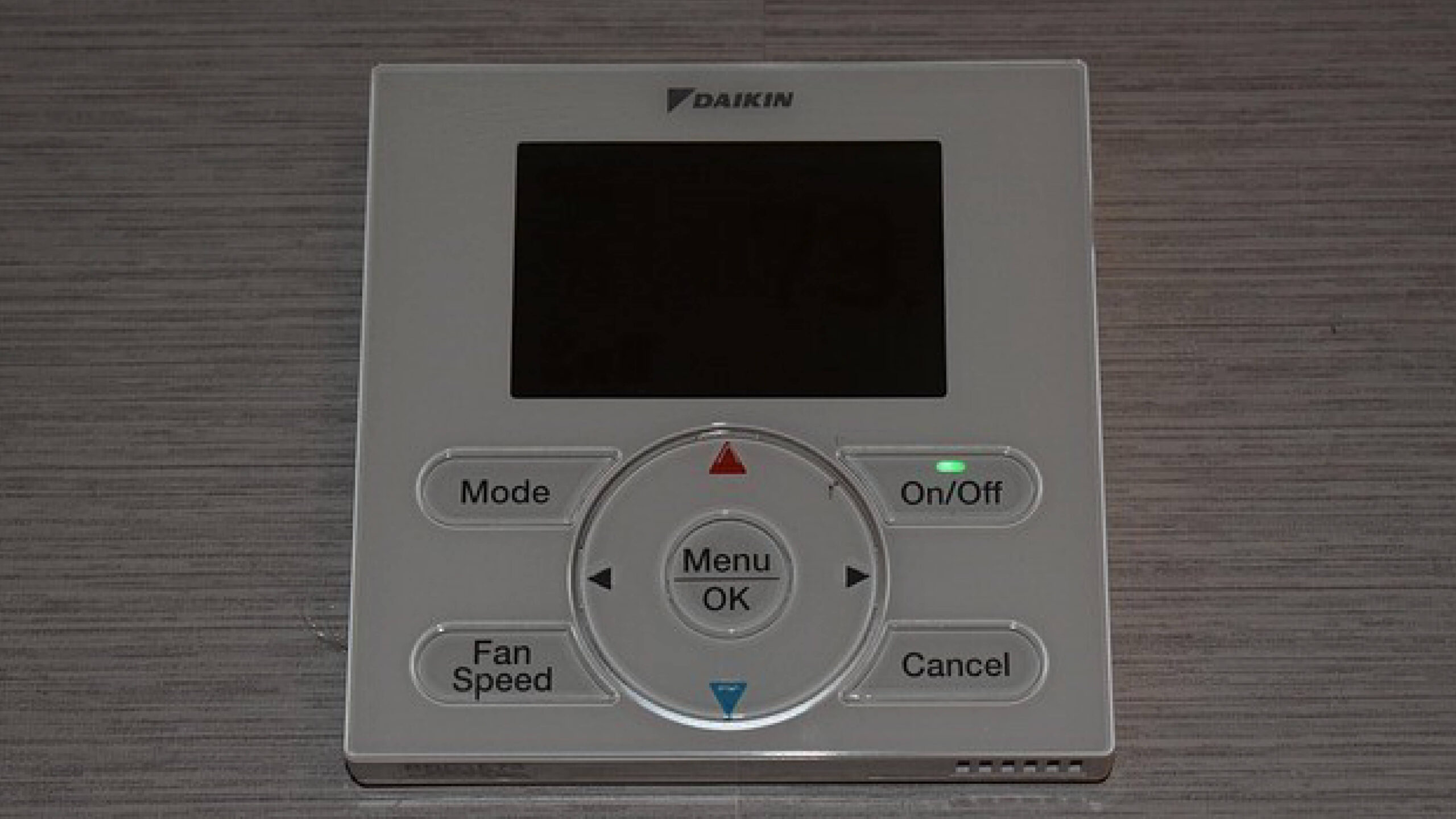 HVAC thermostat control panel for heating and cooling in New Jersey homes